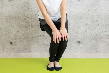 ストレッチの様子